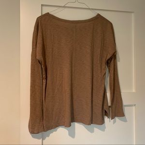 Women’s long sleeve tan shirt size m